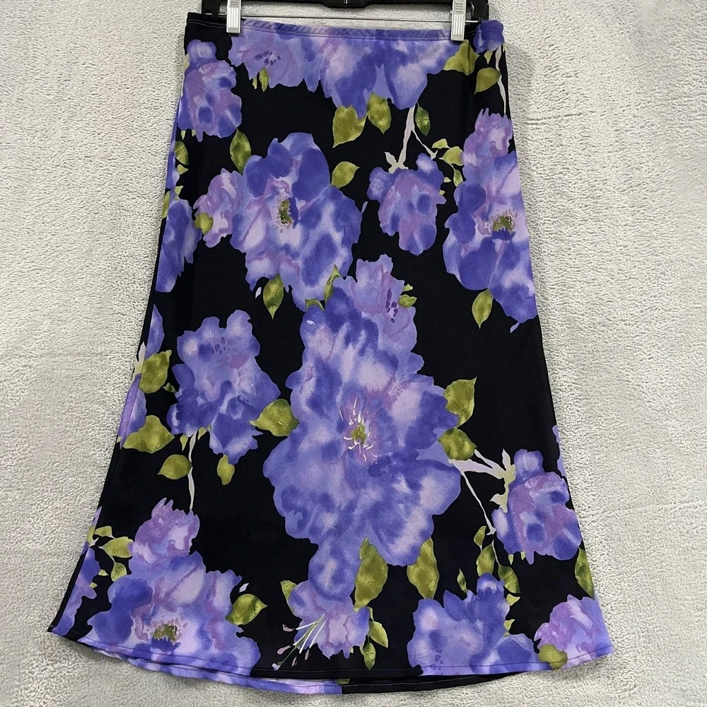 Vintage Heart Soul Skirt Large Floral Fairy Y2K Whimsy Artsy Romantic Church